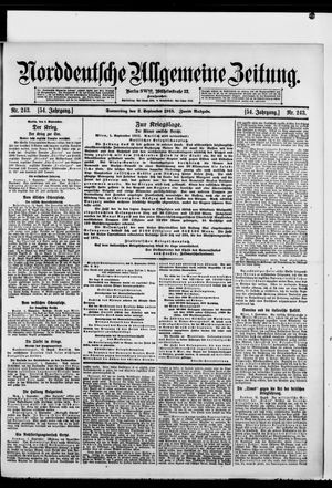 Norddeutsche allgemeine Zeitung vom 02.09.1915