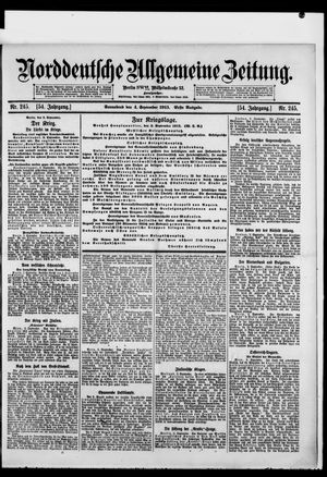 Norddeutsche allgemeine Zeitung vom 04.09.1915