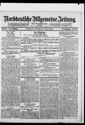 Norddeutsche allgemeine Zeitung vom 04.09.1915