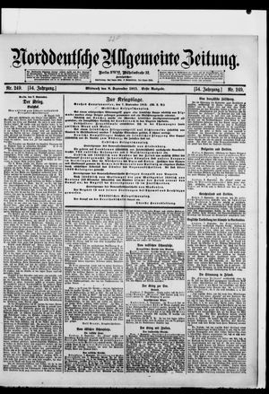 Norddeutsche allgemeine Zeitung vom 08.09.1915