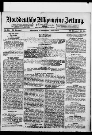 Norddeutsche allgemeine Zeitung vom 11.09.1915