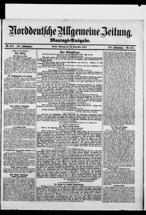 Norddeutsche allgemeine Zeitung vom 13.09.1915