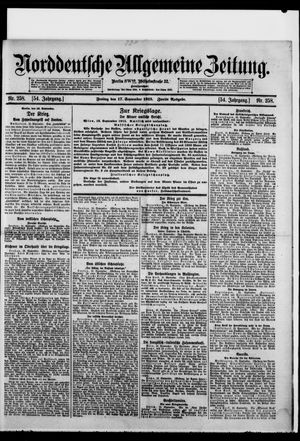 Norddeutsche allgemeine Zeitung vom 17.09.1915