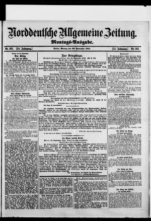 Norddeutsche allgemeine Zeitung vom 20.09.1915