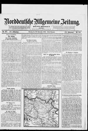 Norddeutsche allgemeine Zeitung vom 26.09.1915