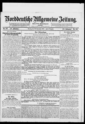 Norddeutsche allgemeine Zeitung vom 26.09.1915