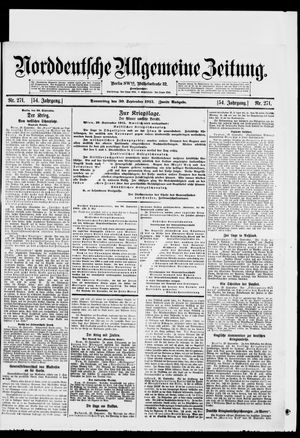Norddeutsche allgemeine Zeitung vom 30.09.1915