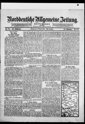Norddeutsche allgemeine Zeitung vom 03.10.1915