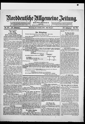 Norddeutsche allgemeine Zeitung vom 07.10.1915