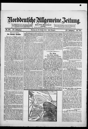 Norddeutsche allgemeine Zeitung on Oct 12, 1915