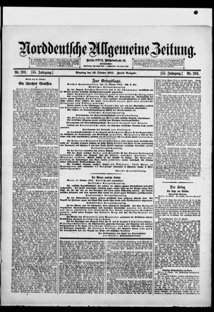 Norddeutsche allgemeine Zeitung on Oct 12, 1915