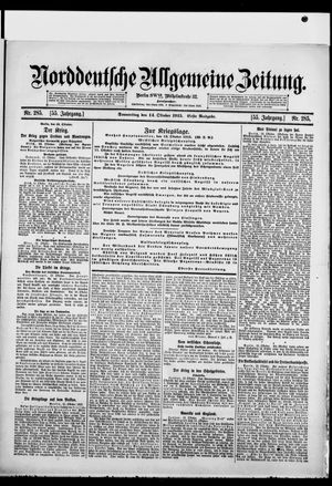 Norddeutsche allgemeine Zeitung on Oct 14, 1915