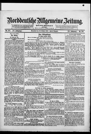 Norddeutsche allgemeine Zeitung vom 16.10.1915