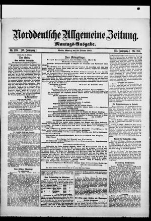 Norddeutsche allgemeine Zeitung vom 18.10.1915