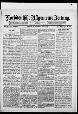 Norddeutsche allgemeine Zeitung vom 19.10.1915