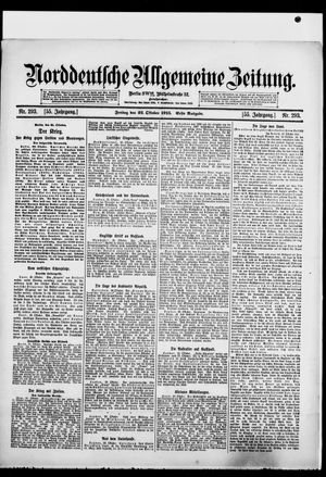Norddeutsche allgemeine Zeitung vom 22.10.1915