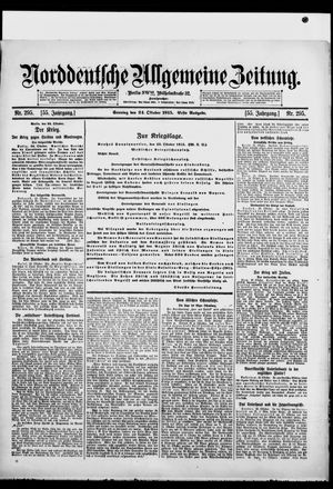 Norddeutsche allgemeine Zeitung vom 24.10.1915