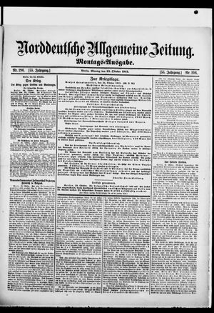 Norddeutsche allgemeine Zeitung vom 25.10.1915