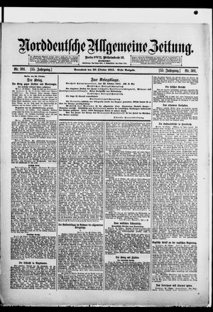Norddeutsche allgemeine Zeitung vom 30.10.1915