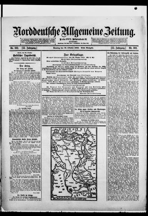 Norddeutsche allgemeine Zeitung vom 31.10.1915
