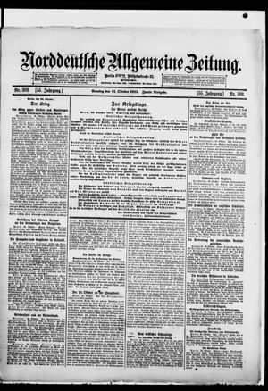 Norddeutsche allgemeine Zeitung vom 31.10.1915