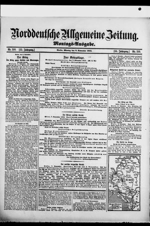 Norddeutsche allgemeine Zeitung vom 08.11.1915