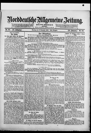 Norddeutsche allgemeine Zeitung vom 09.11.1915