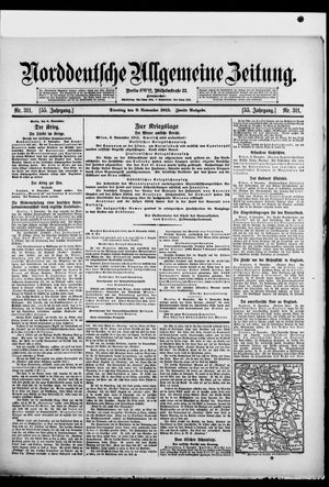 Norddeutsche allgemeine Zeitung vom 09.11.1915