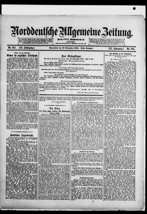 Norddeutsche allgemeine Zeitung vom 13.11.1915