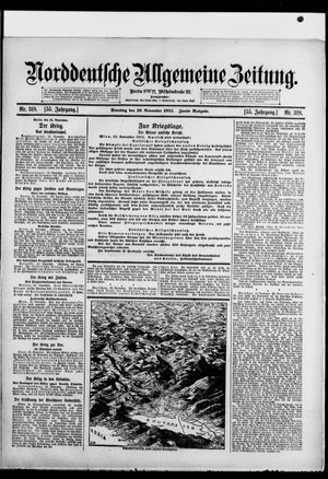 Norddeutsche allgemeine Zeitung on Nov 16, 1915
