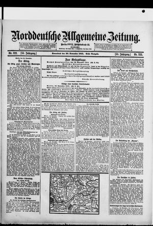 Norddeutsche allgemeine Zeitung vom 20.11.1915