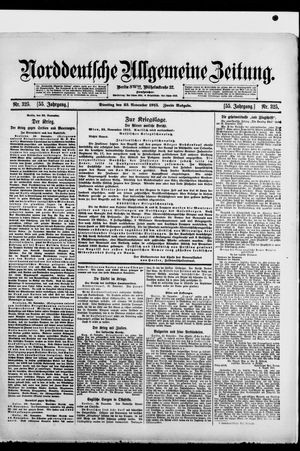 Norddeutsche allgemeine Zeitung vom 23.11.1915