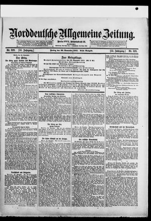 Norddeutsche allgemeine Zeitung vom 26.11.1915