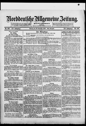 Norddeutsche allgemeine Zeitung vom 28.11.1915