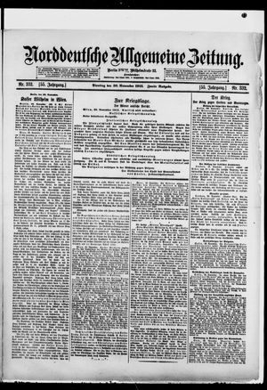 Norddeutsche allgemeine Zeitung vom 30.11.1915