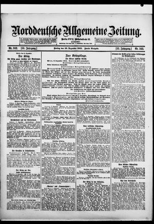 Norddeutsche allgemeine Zeitung vom 10.12.1915