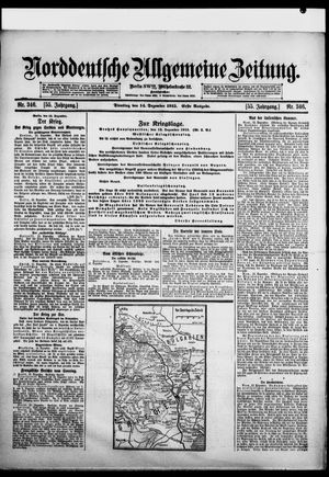 Norddeutsche allgemeine Zeitung vom 14.12.1915