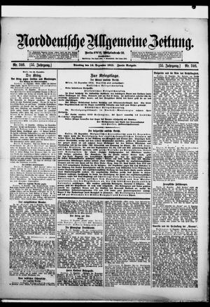 Norddeutsche allgemeine Zeitung vom 14.12.1915