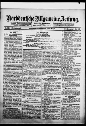 Norddeutsche allgemeine Zeitung vom 15.12.1915