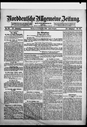 Norddeutsche allgemeine Zeitung vom 19.12.1915