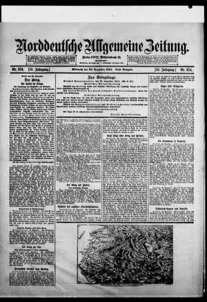 Norddeutsche allgemeine Zeitung vom 22.12.1915