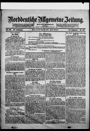 Norddeutsche allgemeine Zeitung vom 24.12.1915