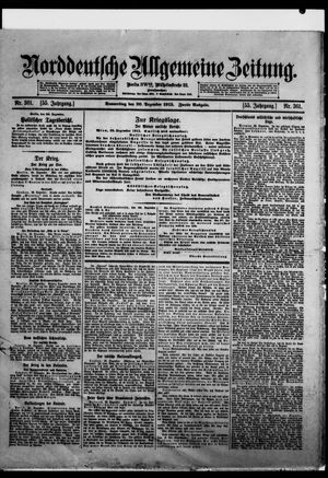 Norddeutsche allgemeine Zeitung vom 30.12.1915