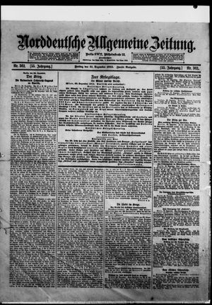Norddeutsche allgemeine Zeitung vom 31.12.1915