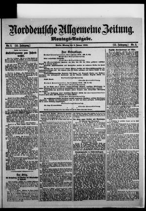 Norddeutsche allgemeine Zeitung vom 03.01.1916