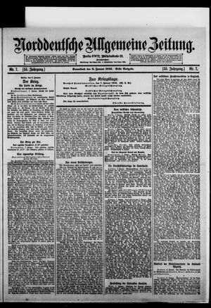 Norddeutsche allgemeine Zeitung on Jan 8, 1916
