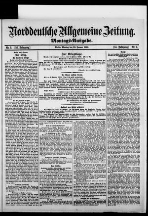 Norddeutsche allgemeine Zeitung on Jan 10, 1916