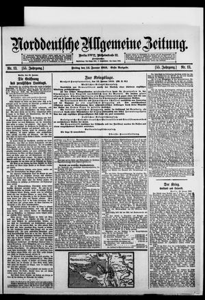 Norddeutsche allgemeine Zeitung vom 14.01.1916