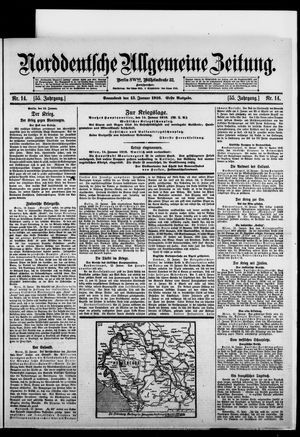 Norddeutsche allgemeine Zeitung vom 15.01.1916