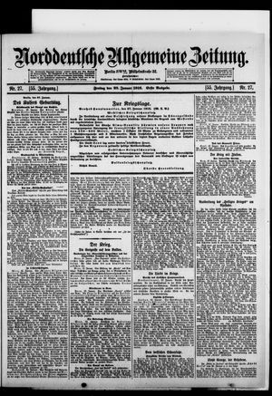 Norddeutsche allgemeine Zeitung vom 28.01.1916